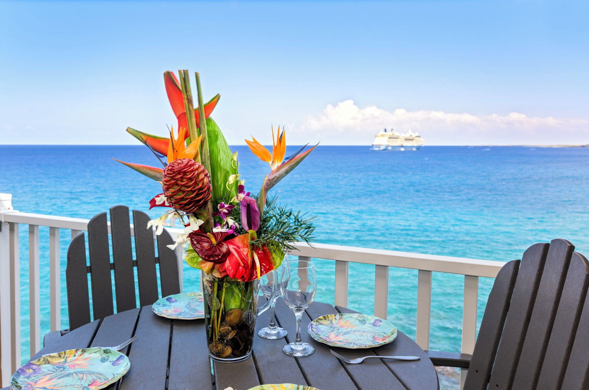 Condo, 1 King Bed with Sofa bed, Lanai, Ocean View (Sea Village 4312) | View from room