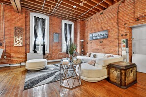 Huoneisto, 1 makuuhuone | Oleskelualue | Älytelevisio, suoratoistopalvelut