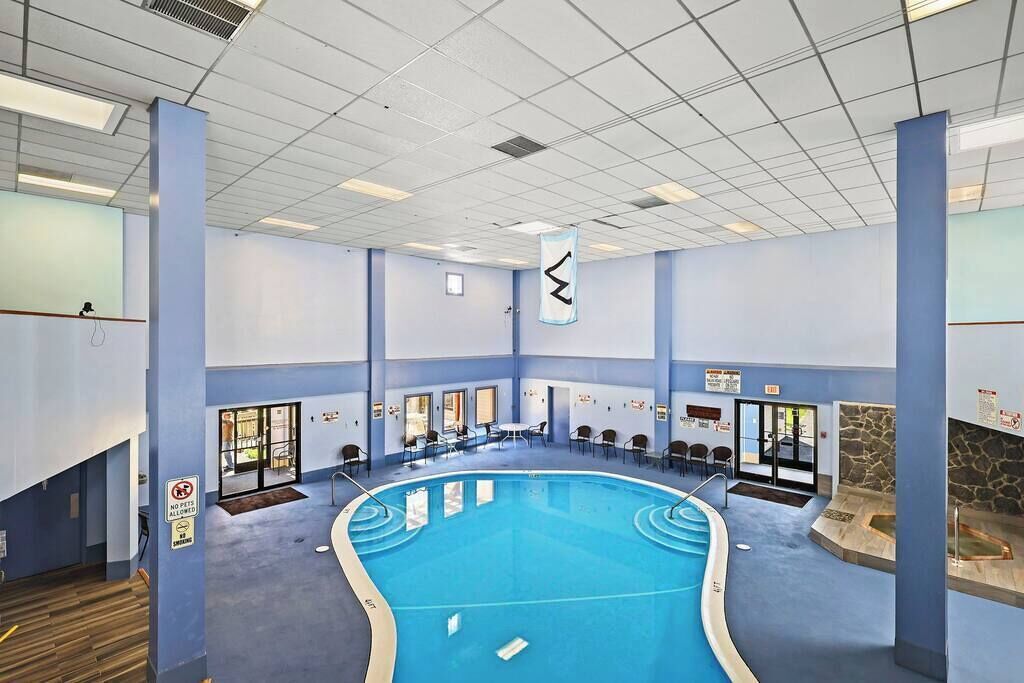 Indoor pool, a heated pool
