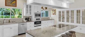 Luxury Villa · Heated Saltwater Pool & Spa · Steps to Beach