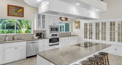 Luxury Villa · Heated Saltwater Pool & Spa · Steps to Beach