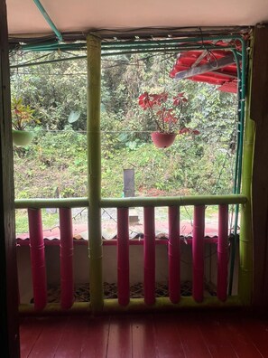 Cafe seducción | Terrace/patio - Cabañas el Portal (Santa Rosa de Cabal)