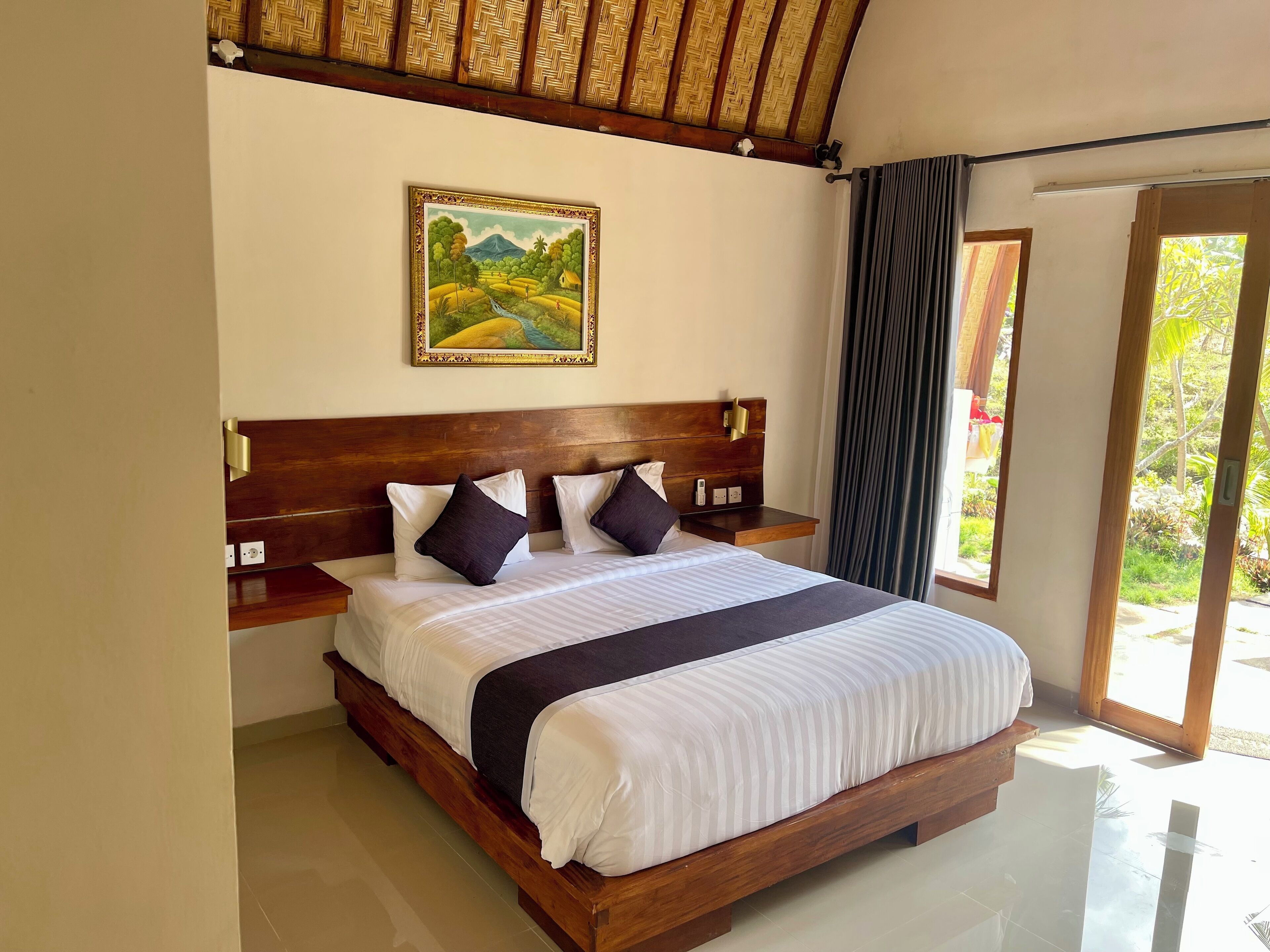 Deluxe Double Room, Pool View | Premium bedding, pillow-top beds, blackout curtains, soundproofing