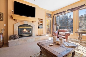 TV, fireplace - Oxford Court 206 - 2 Bedroom Residence (Beaver Creek)