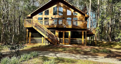 Cabin sitting on 60 acres, minutes from Bryant Denny Stadium