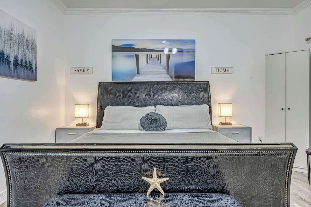 5 bedrooms, iron/ironing board, travel crib, WiFi