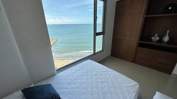 Superior Apartment, Beach View | In-room safe, desk, laptop workspace, blackout drapes