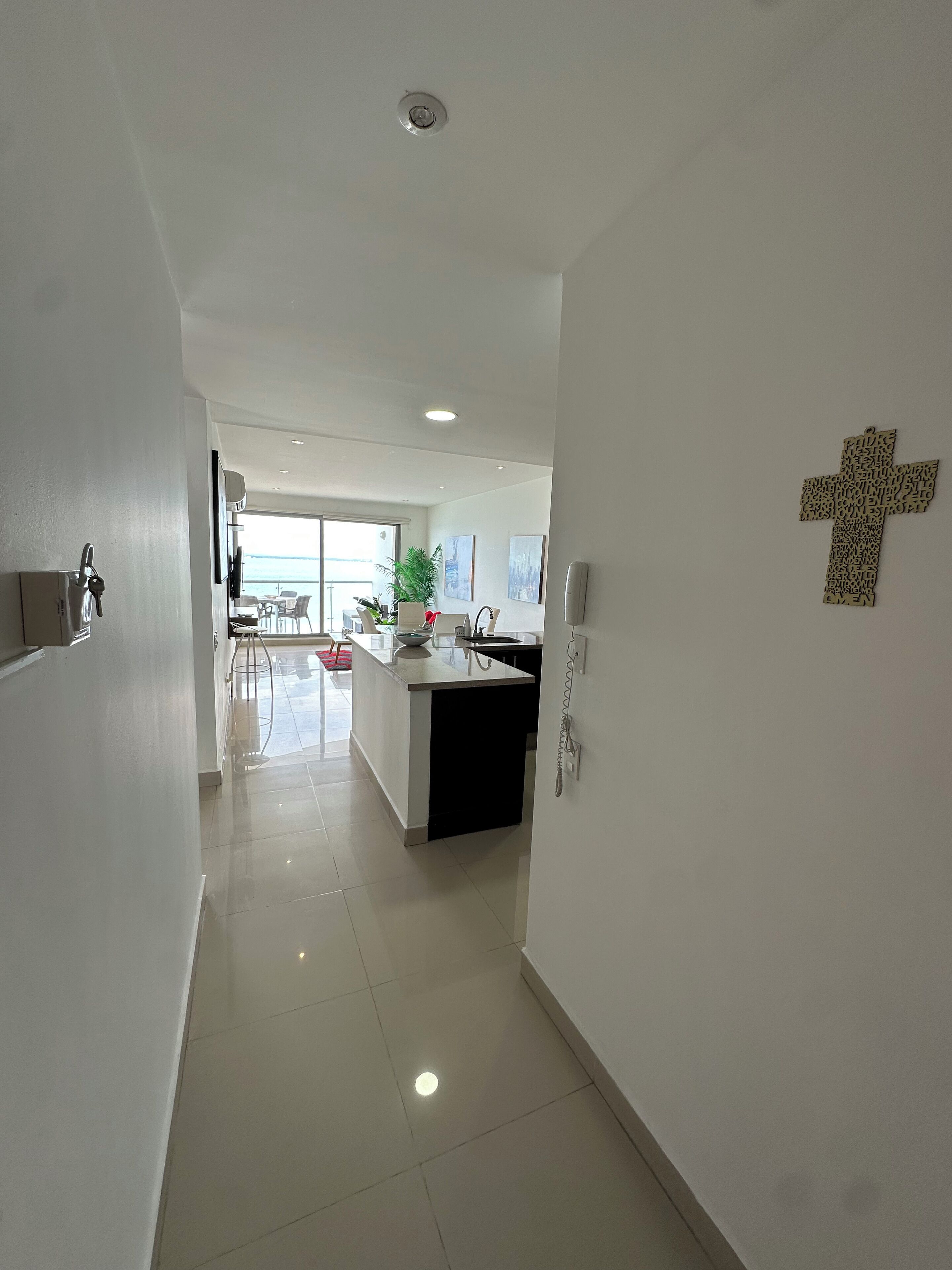 Interior entrance