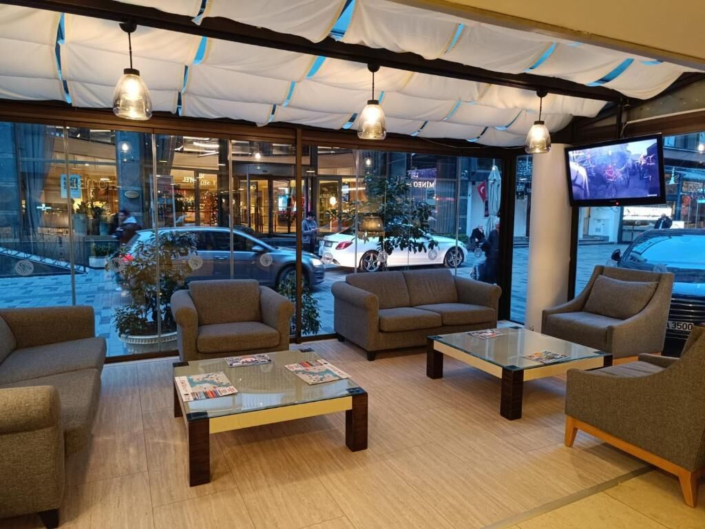 Sitteområde i lobbyen