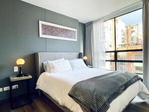 1 bedroom, iron/ironing board, free WiFi, bed sheets - Exceptional location in Chico Norte, with gym, wifi, terrace and restaurant (Bogotá, D.C.)