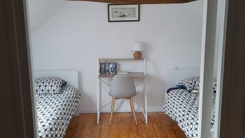 2 chambres, draps fournis