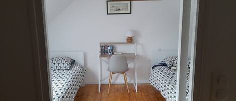 2 sovrum och sängkläder