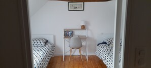 2 habitaciones y ropa de cama