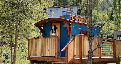 Enchanted Gypsy Wagon · Cozy Forest Hideaway with Private Deck