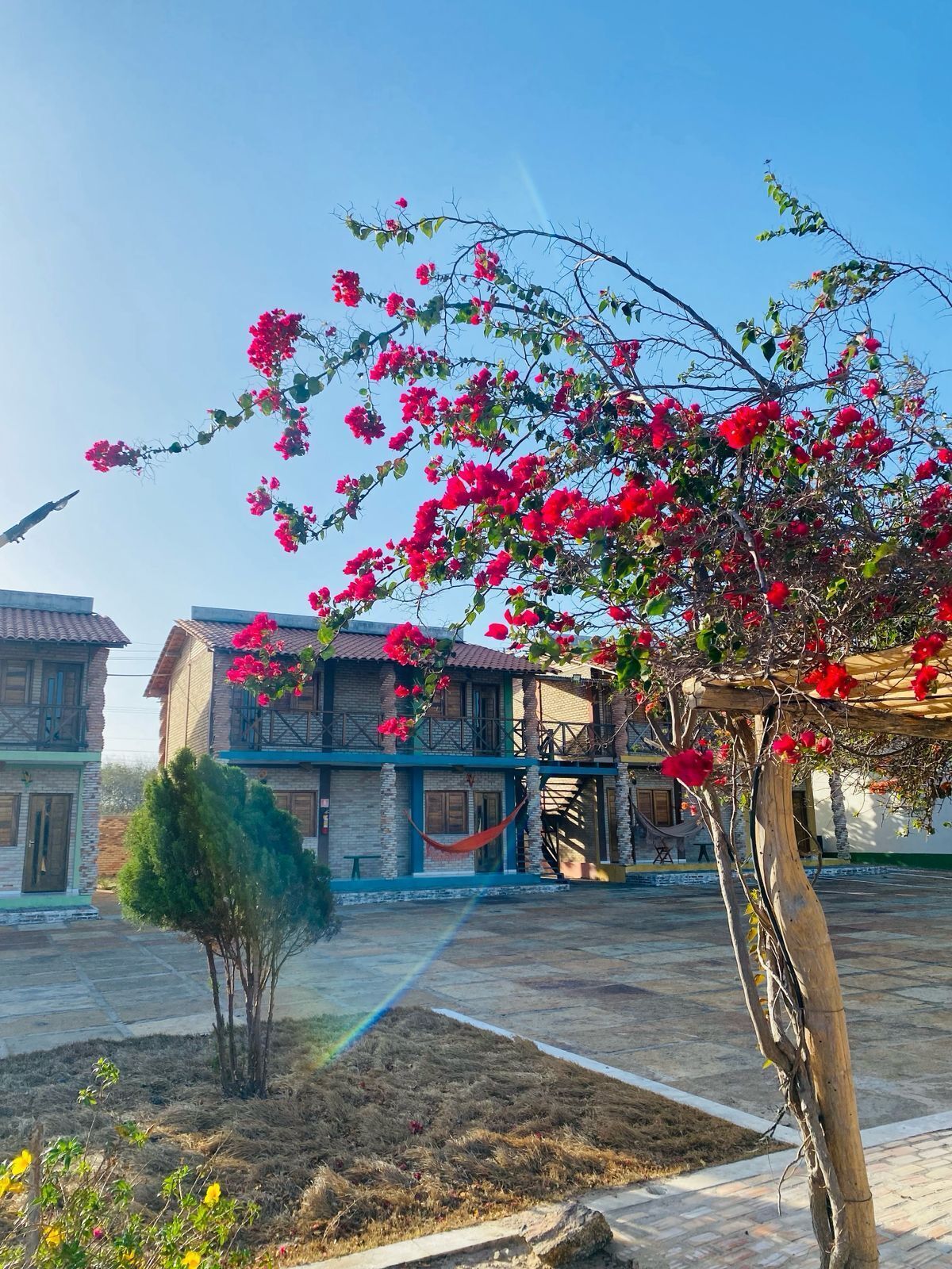 Overnatningsstedets facade