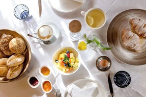 Kontinental frokost er inkludert hver dag