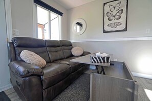 Smart TV, fireplace, computer monitors, printers