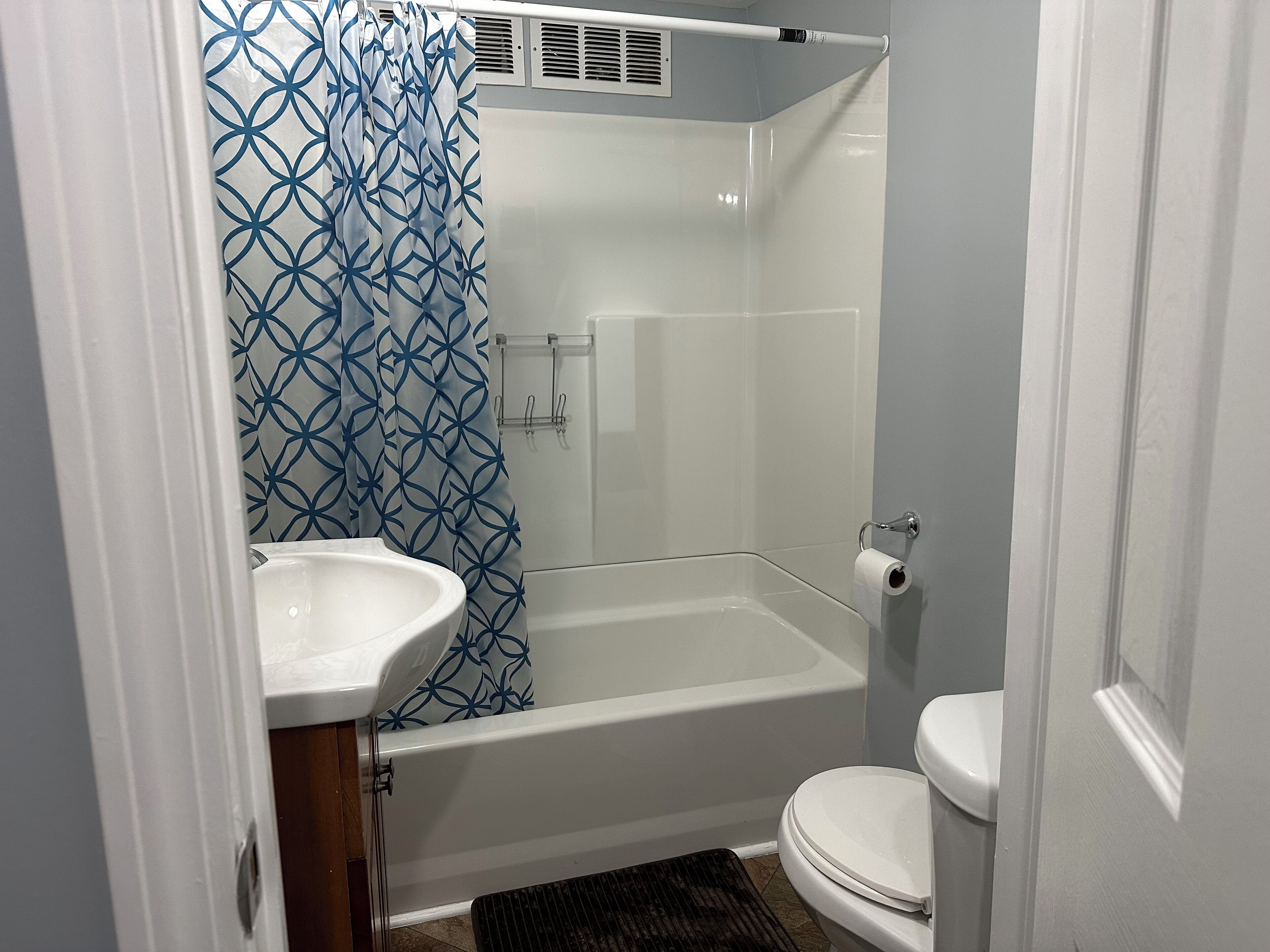 Towels, soap, toilet paper