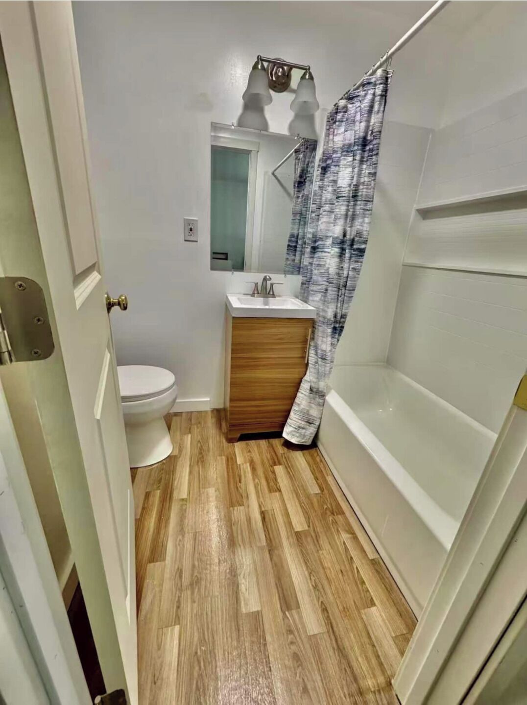 Hair dryer, towels, toilet paper