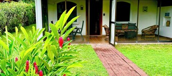 Riverside oasis with private pool and backyard. Walking distance to the beach.