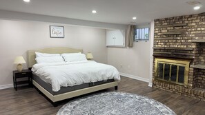 1 غرفة نوم وواي فاي وملاءات أسرّة