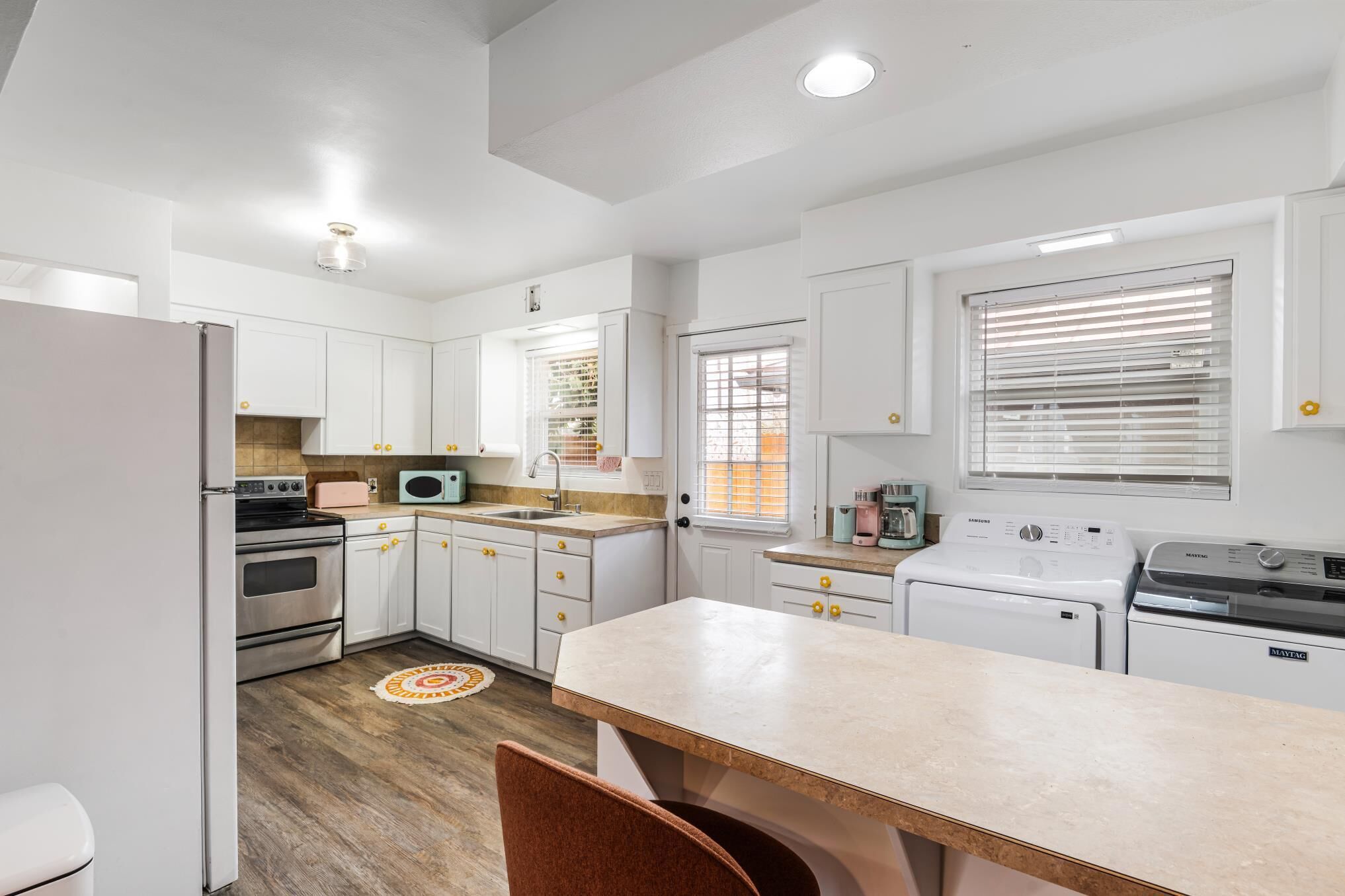 Microwave, oven, stovetop, dishwasher