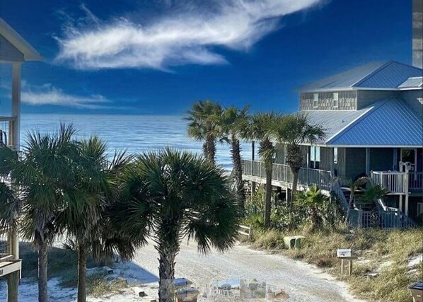 Sun-loungers, beach towels