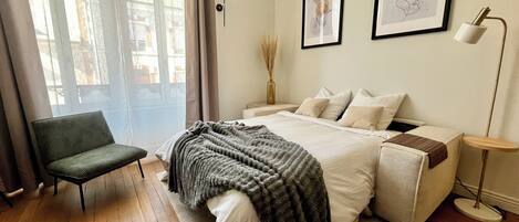 1 chambre, fer et planche Ă repasser, Wi-Fi, literie fournie