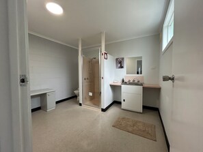 Towels, soap, toilet paper