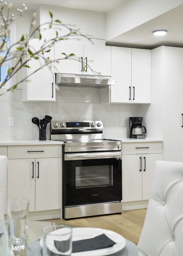 Microwave, oven, stovetop