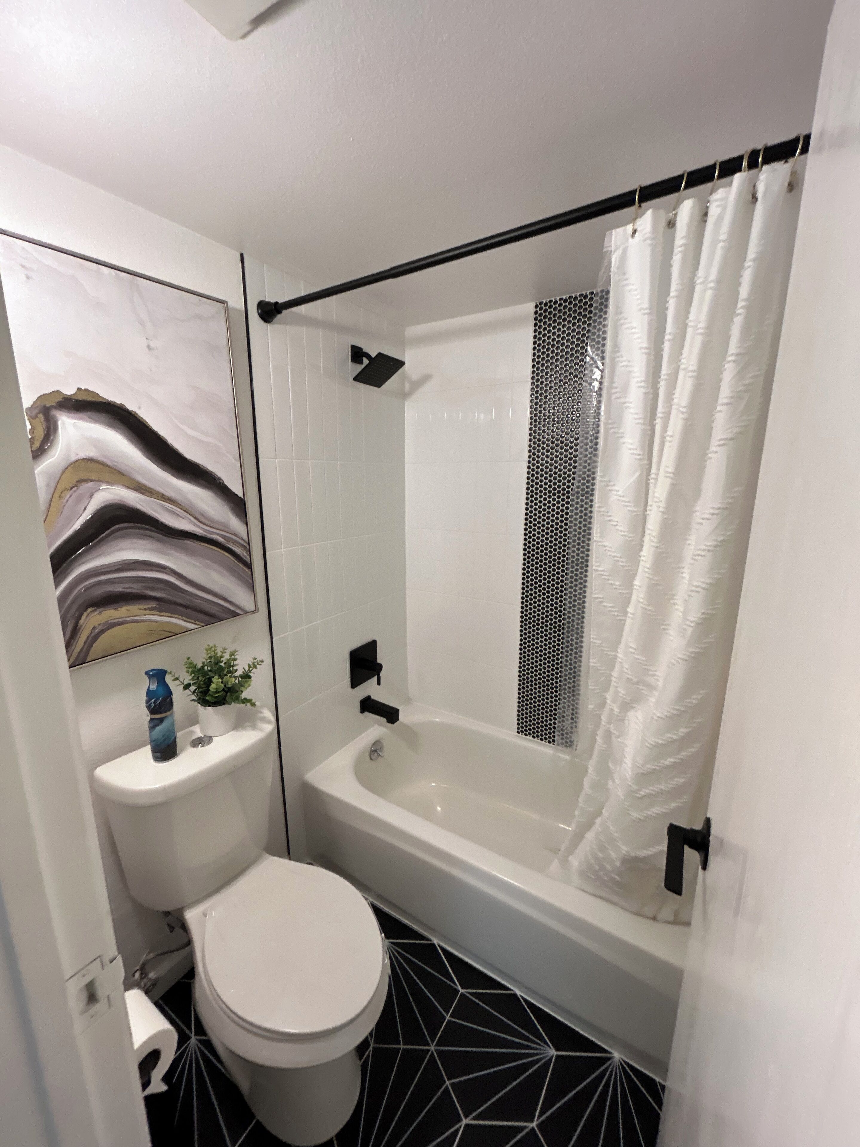 Towels, soap, toilet paper