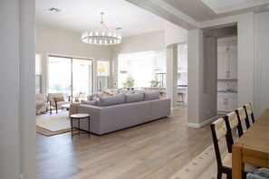 Smart TV, fireplace, video games, books