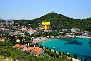 View from property - Villa Hortenzia - Three-bedroom Apartment With Terrace and Sea View (Dubrovnik)