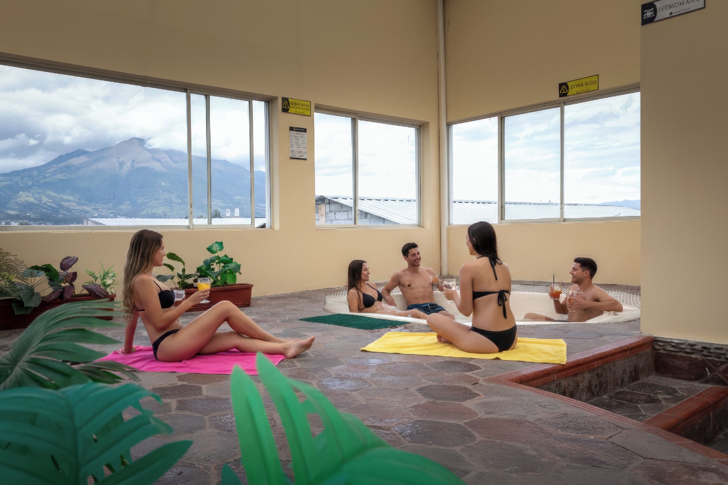 Bồn tắm spa trong nhà