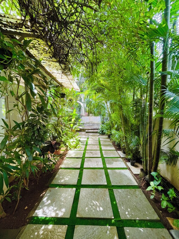 Overnatningsstedets indgangsparti