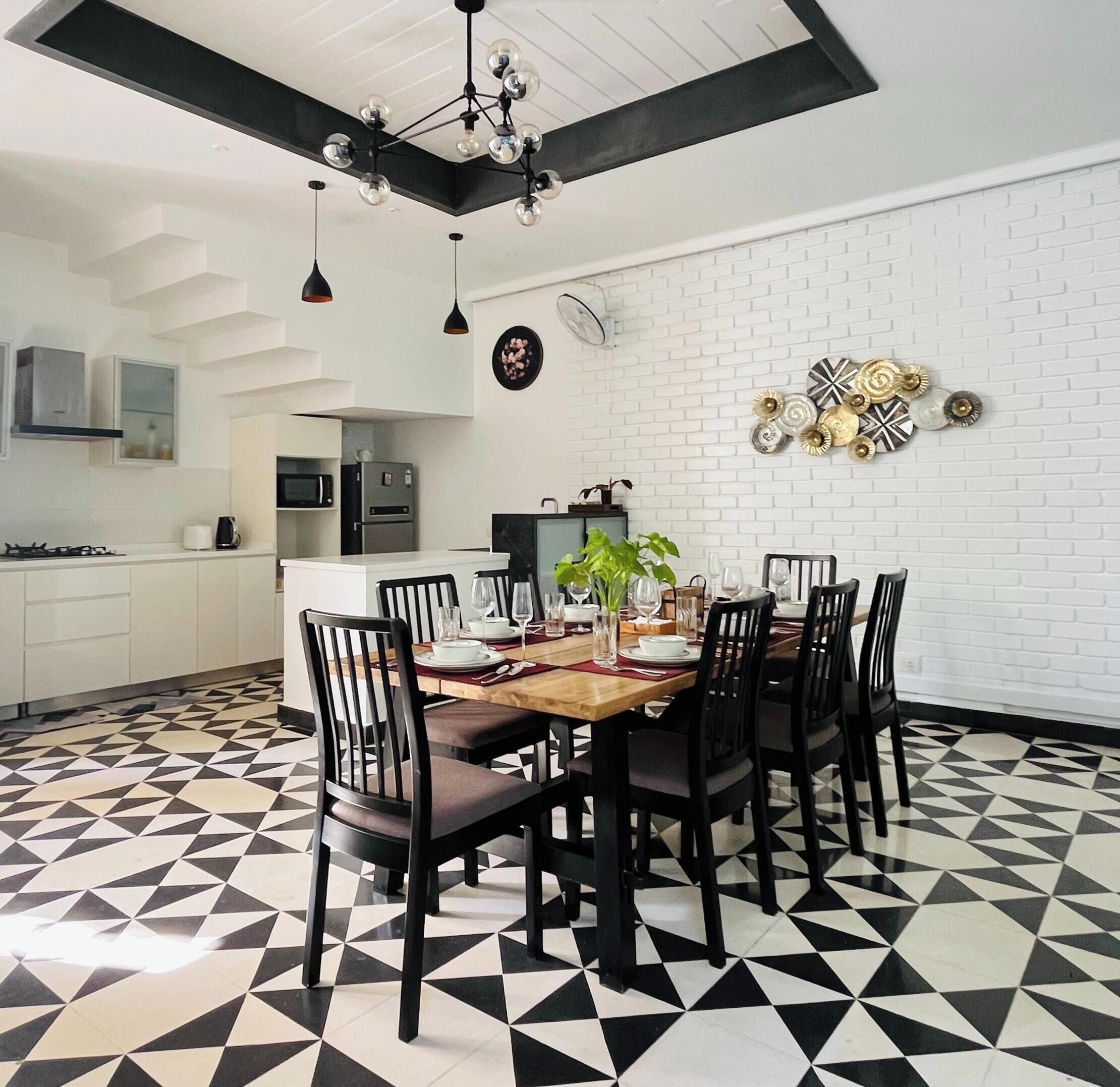 Villa, Balcony, Garden View | Private kitchen