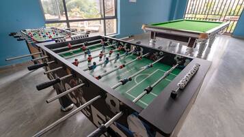 Outdoor banquet area