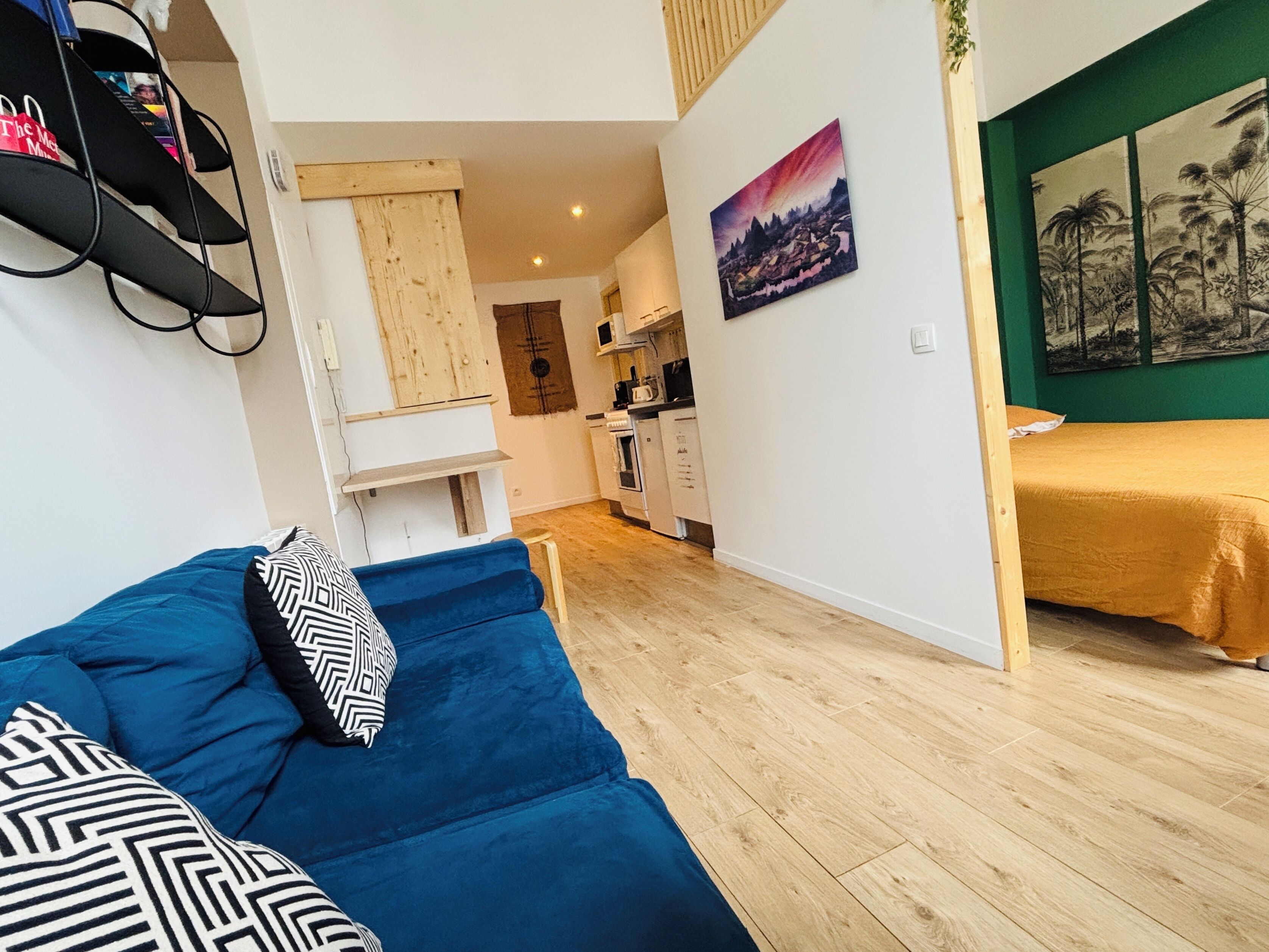 1 soverom, strykejern/-brett, wi-fi (inkludert) og sengetøy