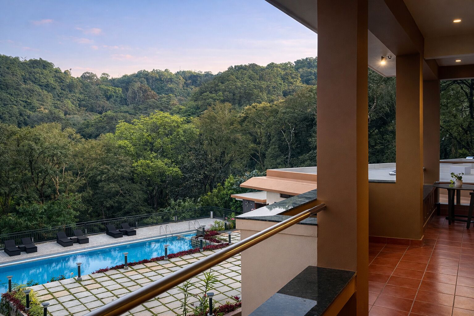 Mountain Chalet | In-room safe, desk, laptop workspace, blackout curtains