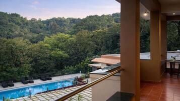 Mountain Chalet | In-room safe, desk, laptop workspace, blackout curtains