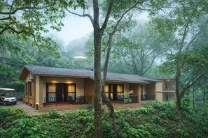 In-room safe, desk, laptop workspace, blackout curtains - Nirjhara Coorg (Somvarpet)