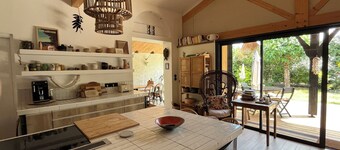 Wooden house, côte landaise 5min ocean, lakes, ideal family, animals accepted!