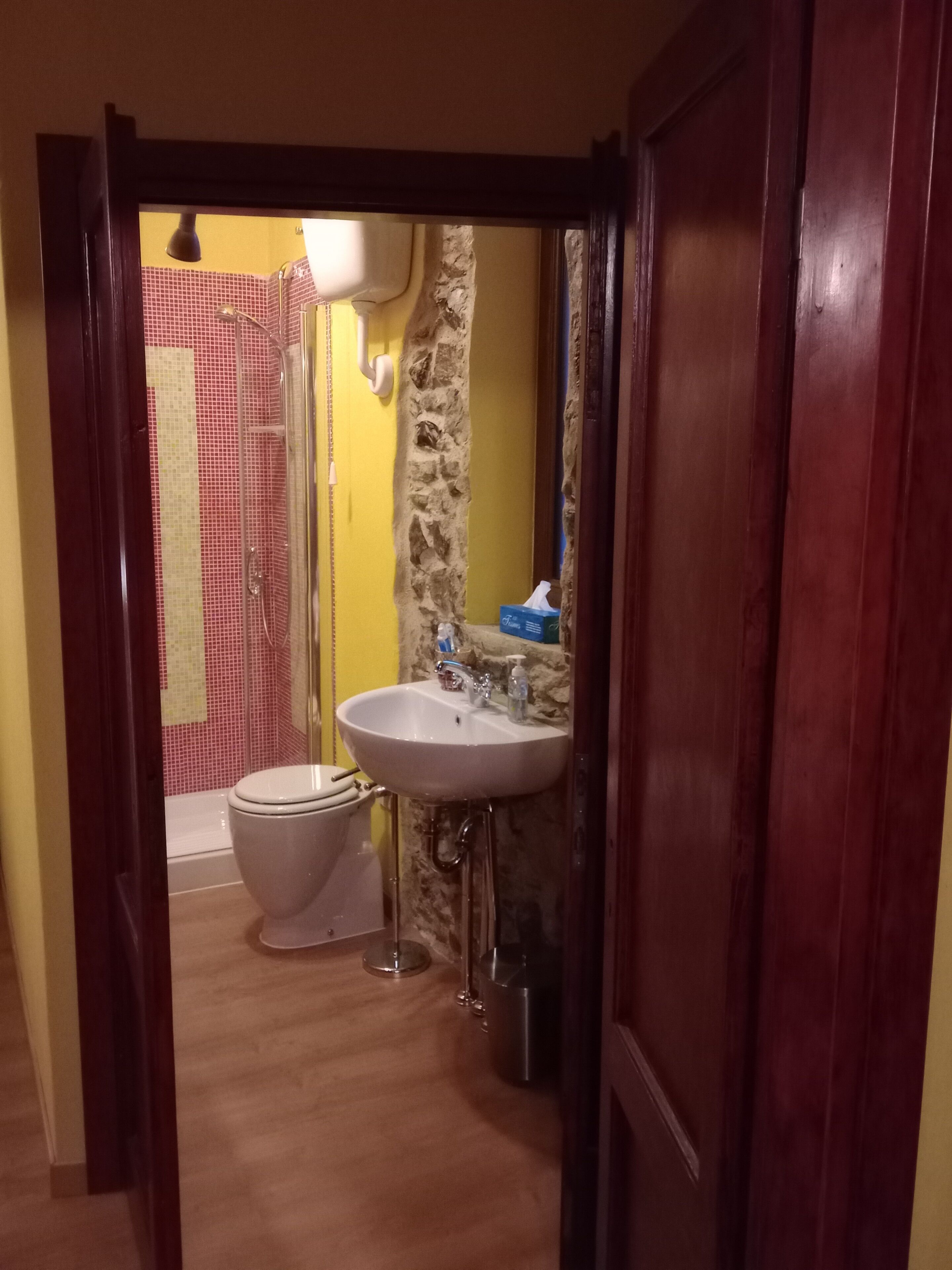 Sèche-cheveux, serviettes fournies, savon, papier toilette