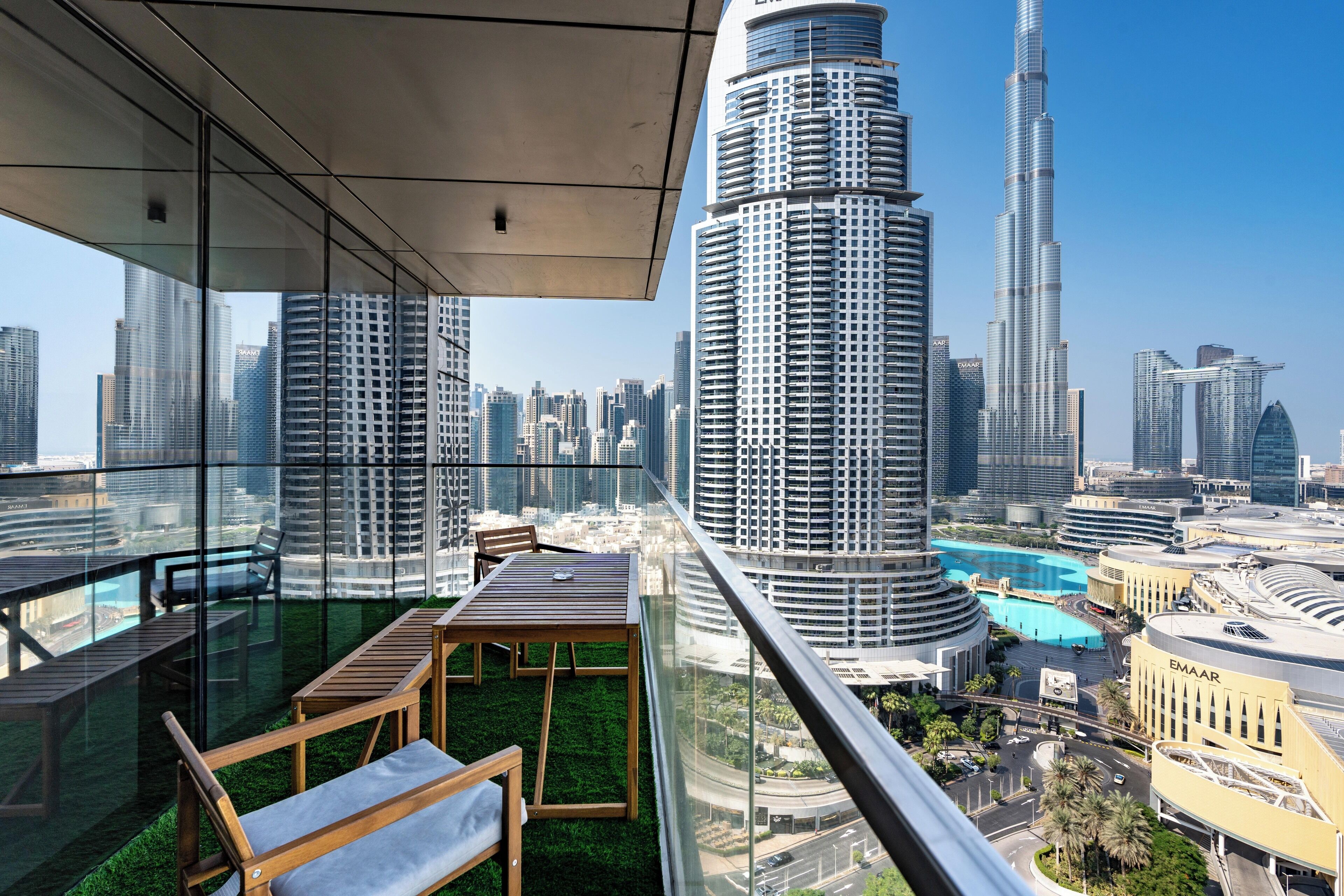 Luxury Apartment, City View | Terrace/patio
