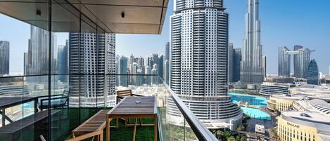 Luxury Apartment, City View | Terrace/patio