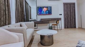 Superior Double Room, Partial Ocean View | Laptop workspace, free WiFi