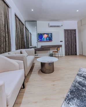 Superior Double Room, Partial Ocean View | Laptop workspace, free WiFi