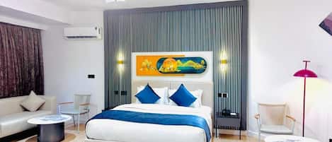 Executive Double Room, Ocean View | Laptop workspace, free WiFi