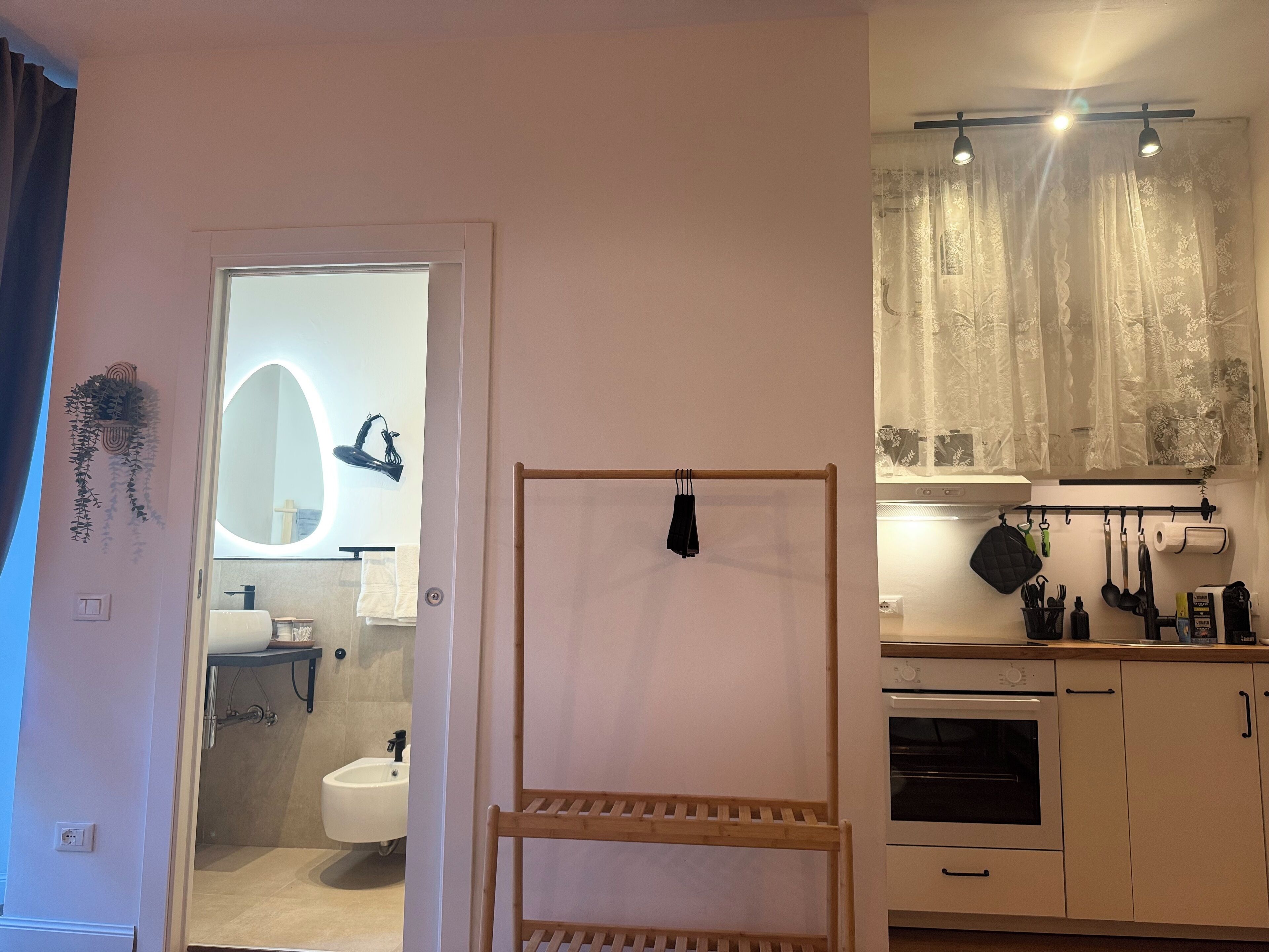 Ducha, secador de pelo, bidet, toallas