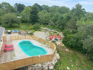 Outdoor pool - New 3 Bedroom with Private Pool & big yd walking distance downtown York Beach.. (York)